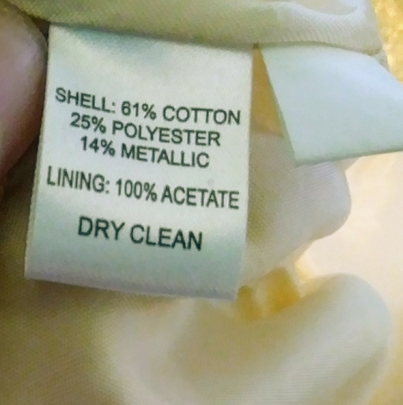 Ann Taylor LOFT Metallic Gold Floral Skirt - Picture 2 of 4